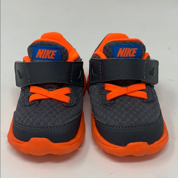 Nike Other - Nike grey & orange infant sneakers.